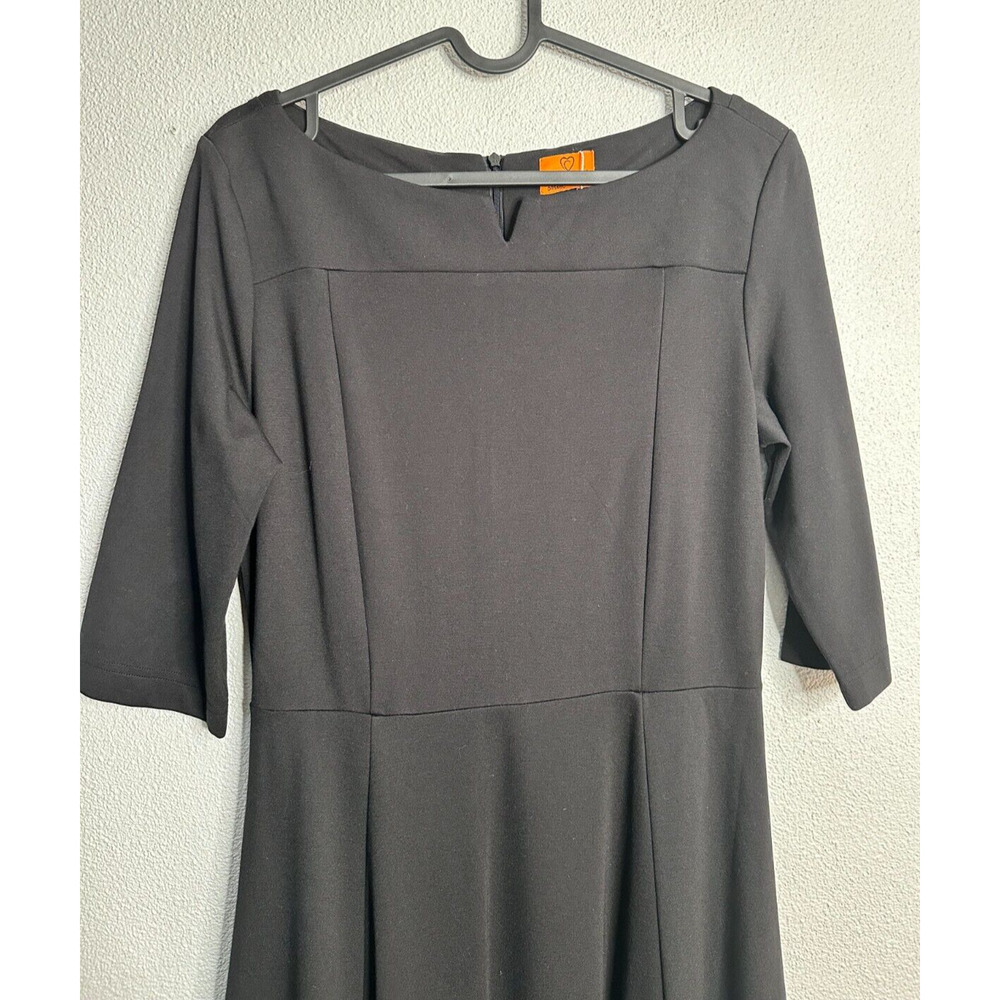 Mary Crafts Black Women's Quarter Sleeve Dress Size 6 - Picture 2 of 15